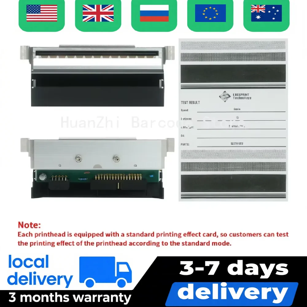 New ZT411 Thermal Printhead P1058930-009 203DPI for Zebra ZT410 ZT411 Thermal Transfer Barcode Printer Head Replacement