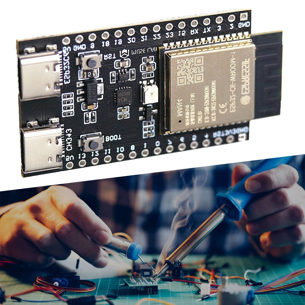 ESP32-C6 개발 보드 모듈, 와이파이, 블루투스, 사물 인터넷, 듀얼 C타입, 512KB SRAMCore 보드, ESP32