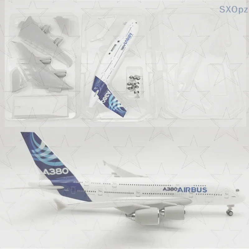 

Airways 1/240 Resin Model Aircraft Set; A380 Airlines Series; Collectible 30cm Room Decor and Desk Accessories