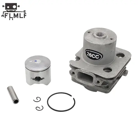 2-Stroke 4 Hole 26CC or 29CC Cylinder Kit for RC Boat Zenoah CY RCMK QJ Gas Marine Engine G260 G290 PUM CompatibleX11
