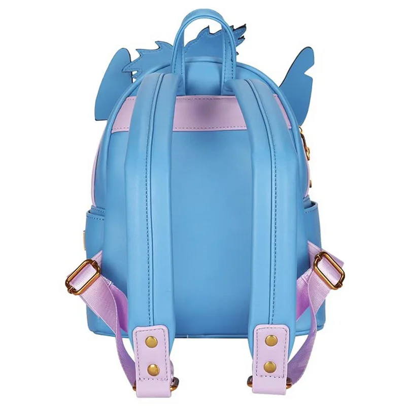 Disney PU Leather Stitch Women Backpack Child/Adult Mini Double Shoulder Bags