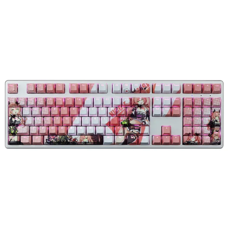 108 klawiszy / zestaw Zenless Zone Zero Nicole Demara PBT Keycaps Anime Game Girl Key Caps Cherry Height dla majsterkowiczów Klawiatury mechaniczne