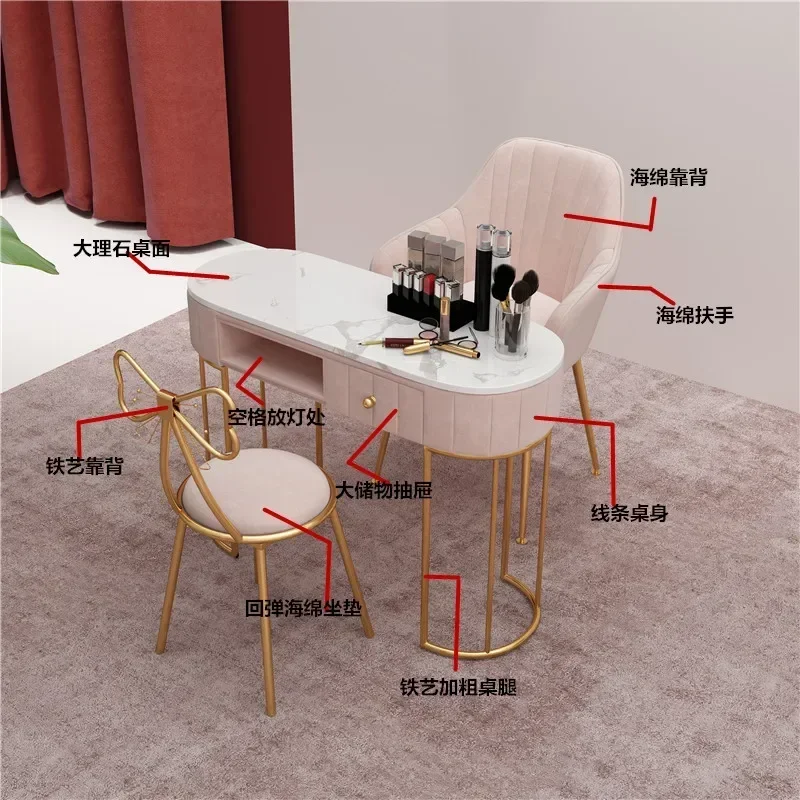 

Pedicure Chairs Nails Salon Manicure Nail Designer Professional Tables Supplies Professional Cosmetic Vanity Tocador Mesa