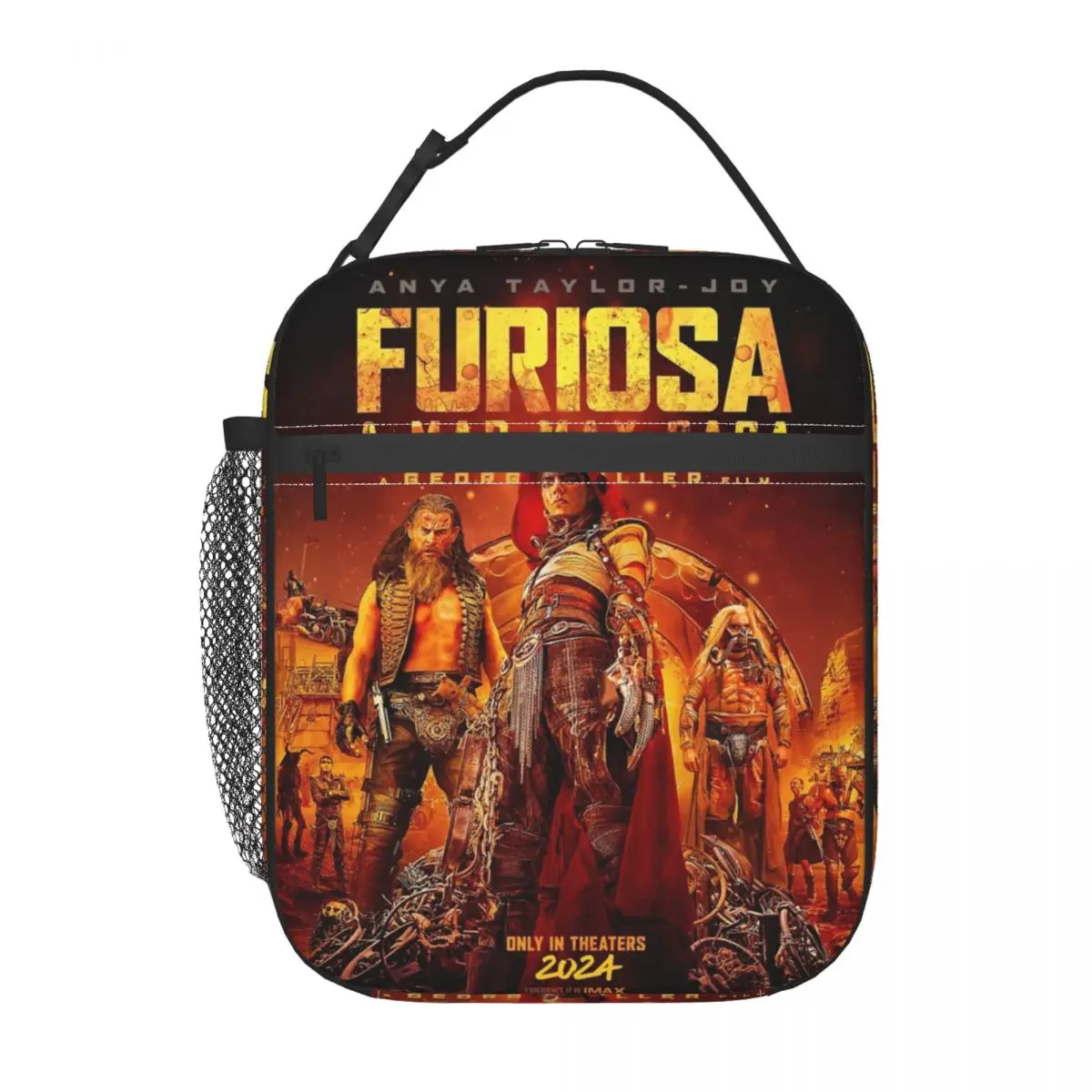 Furiosa-lancheira isolada para a escola, uma saga Mad Max, produto George Miller, refrigerador térmico do filme, 2024