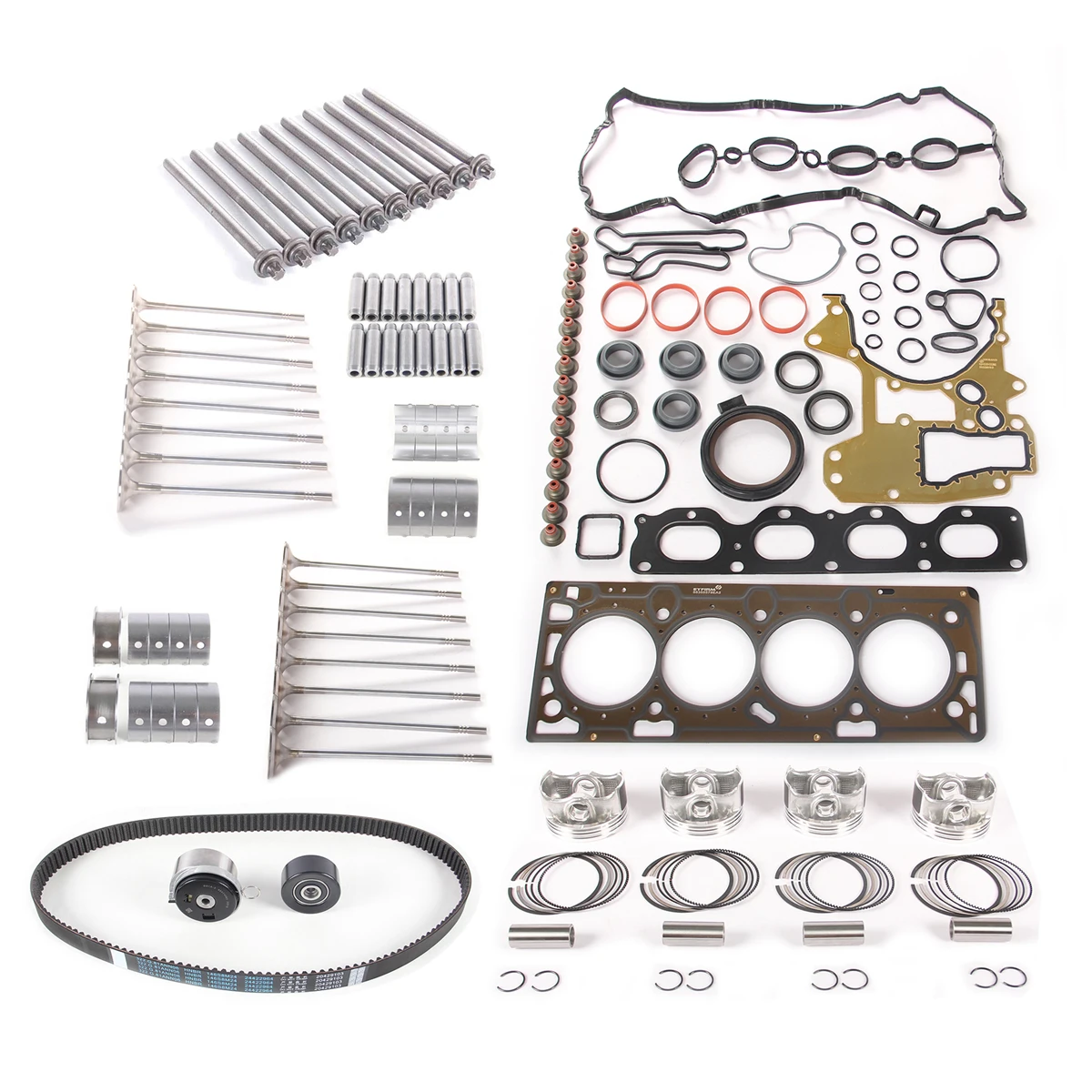 Kit de anillo de pistón y revisión de motor de 1,8 l apto para Chevrolet Cruze 2010-2018 Trax 2013-2020 LUW LWE 2H0