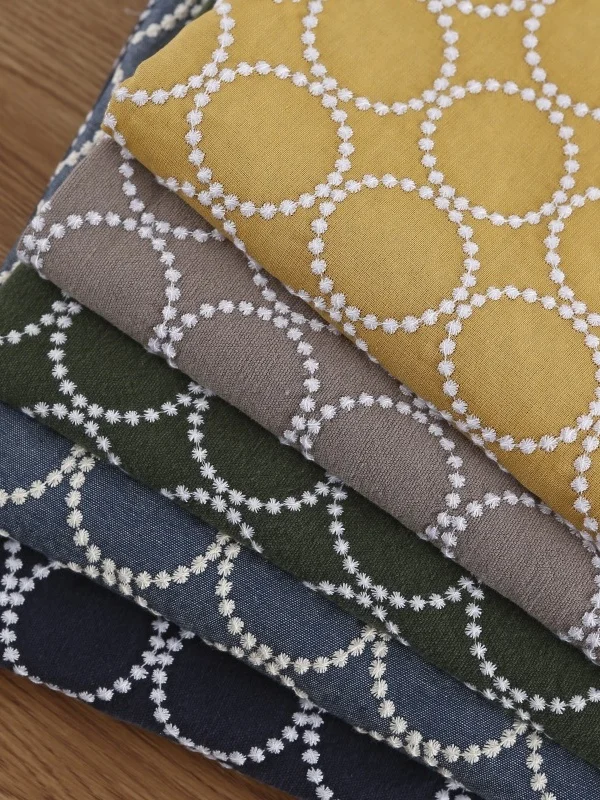Japanese Japanese Style Thick Cotton Linen Bell Drum Embroidered Fabric for Handbag Pillow Tea Table Chair Covers DIY Craft Material - Aliexpress Deal