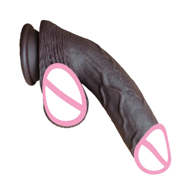YUESHE Realistic Dildo Super Skin Suction Cup Soft Clitoral Vaginal Masturbator Erotic Anal Sex Toy for Women And Men