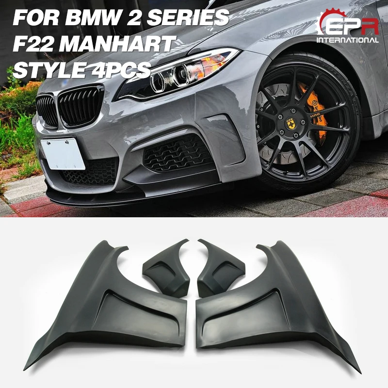 Car-styling Wide Body For BMW F22 M Style FRP Fiber Glass Front Fender MAN Wheel Arch Flare Tuning Aero Body Kit