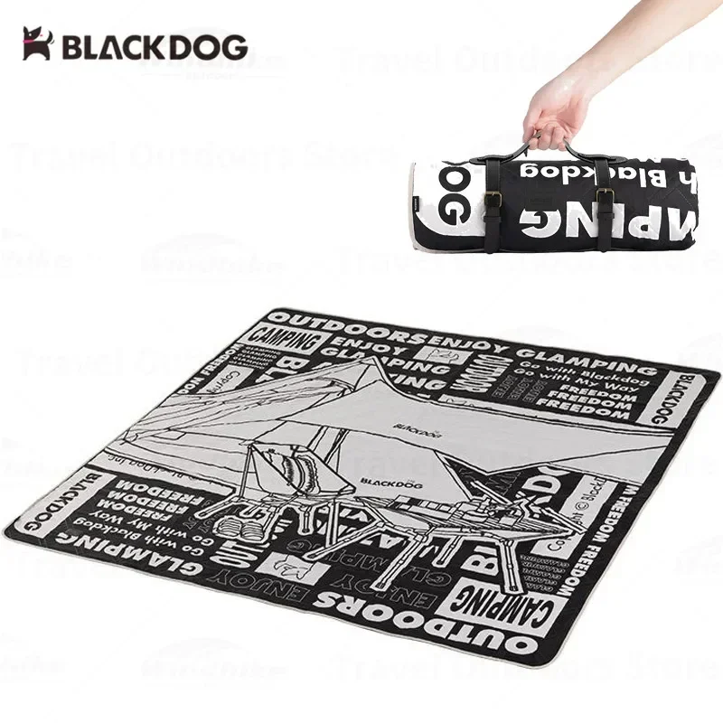 

BLACK DOG Waterproof 200x200cm Portable Camping Mat 1.69kg Ultralight Picnic Pad Bottom PE Aluminum Film Waterproof Travel Mat