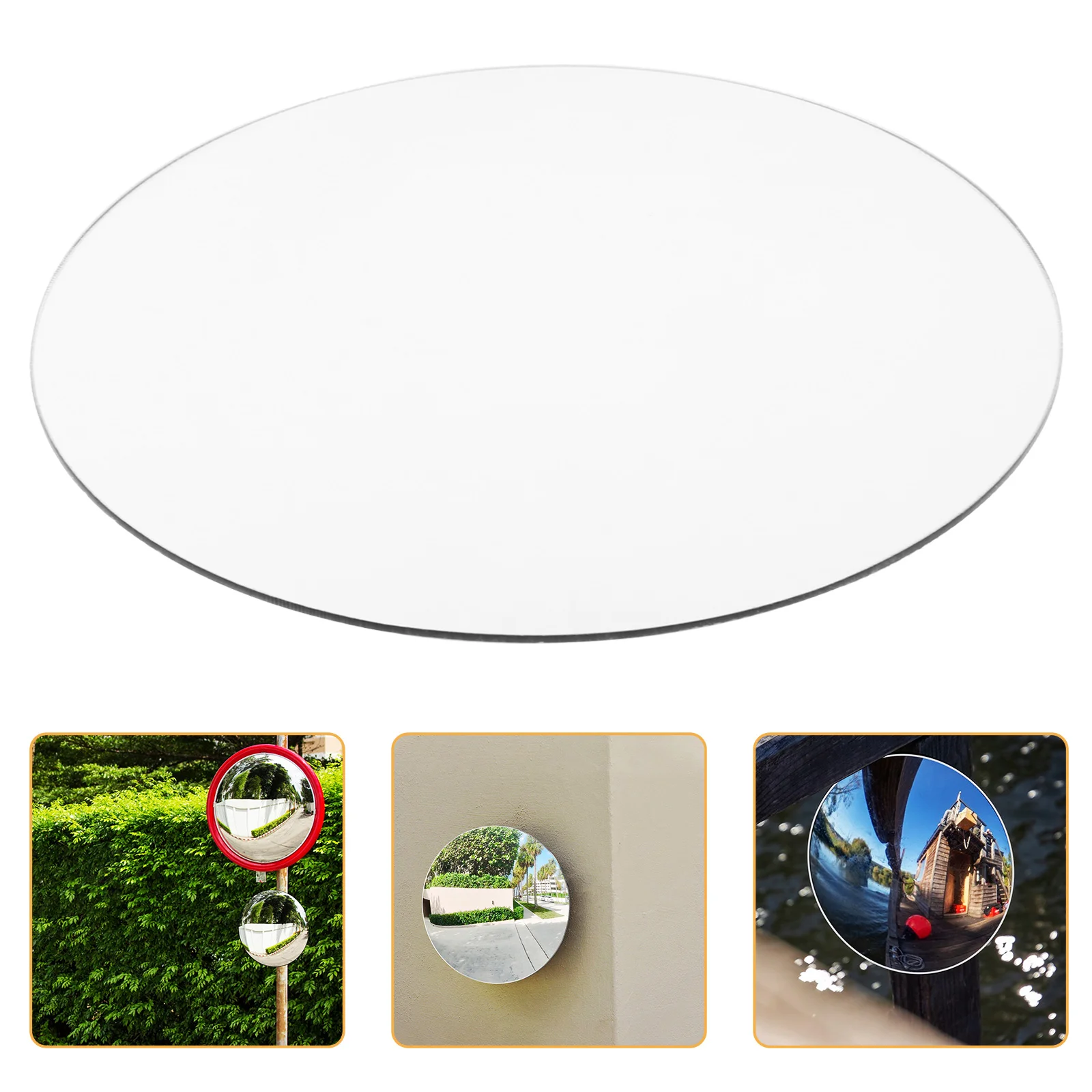 

Safety Mirror Office Mirrors Corner Plastic Convex Outdoor Traffic Wide-angle Lens