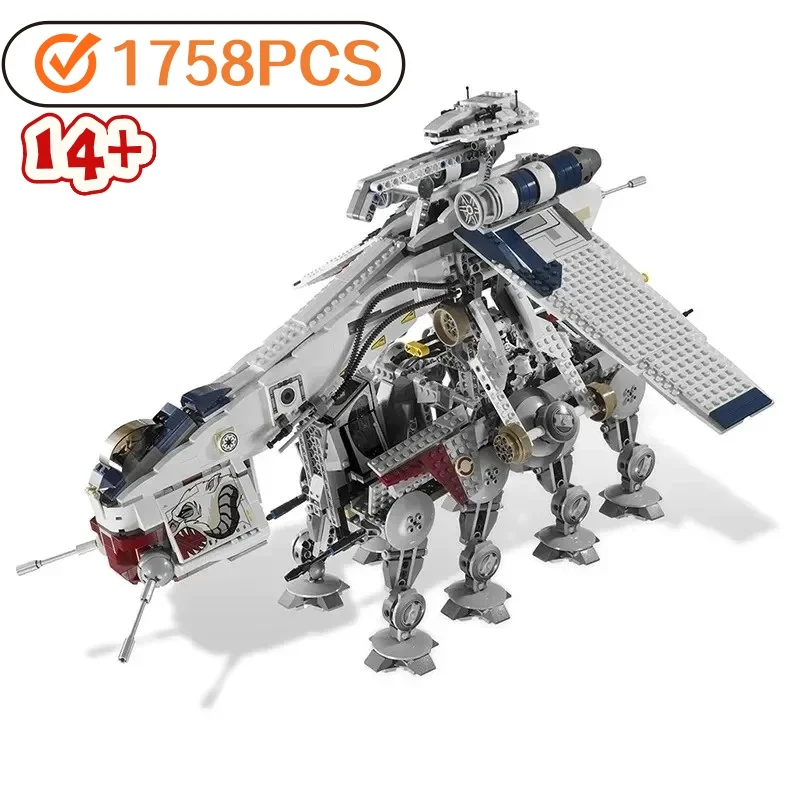 متوفر 1758 قطعة جمهورية دروبشيب مع AT-OT ووكر كتل الطوب نموذج متوافق 10195 05053 هدايا ألعاب عيد الميلاد #1