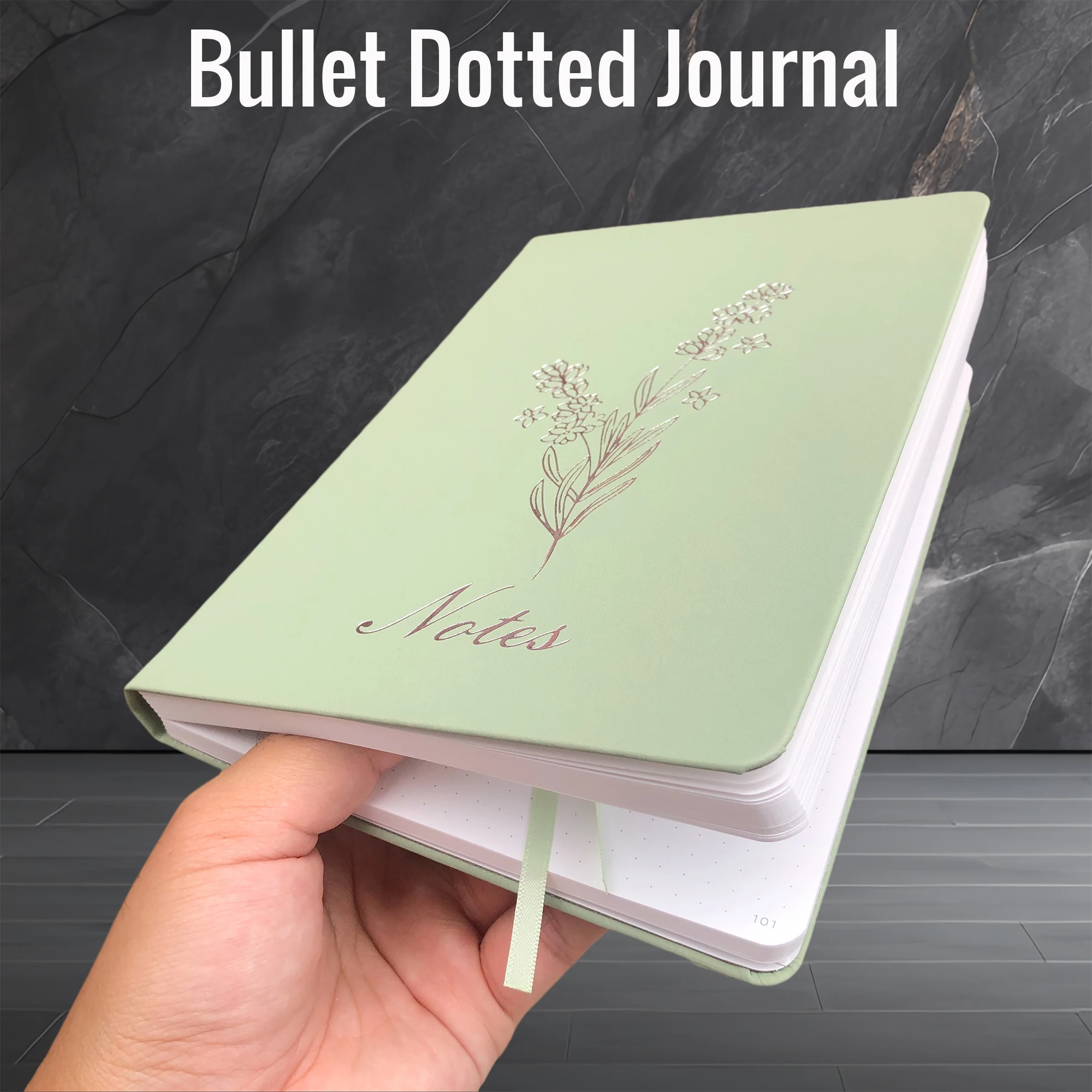 BUKE Notes A5 Size Drawing Dotted Notebook Bullet Dot Grid Journal, Numbered 160 Pages 5x5 mm DOT-GRID For Sketch BUJO