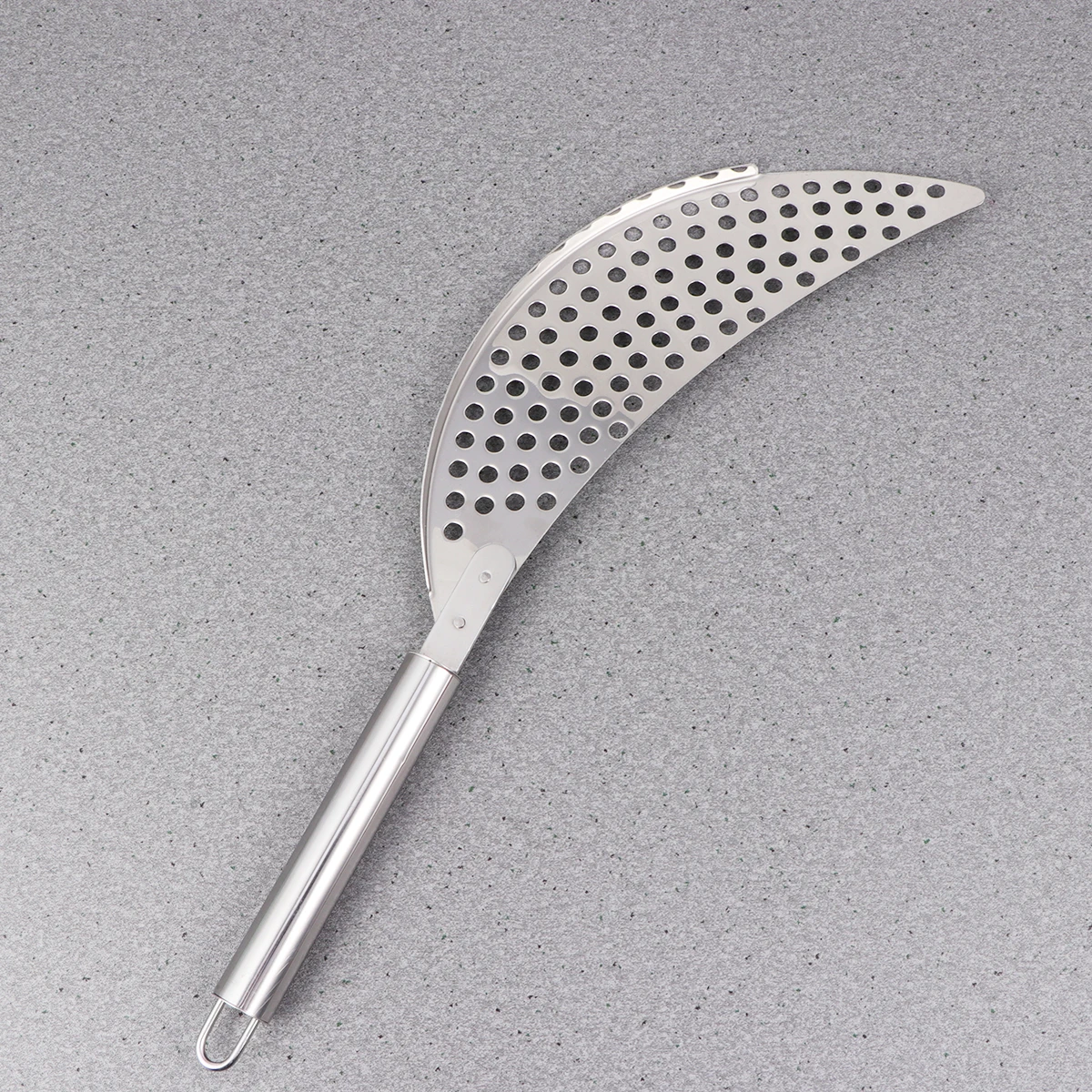 

Slag Filter Vegetable Fruit Washing Drainer Plate Kitchen Tool Stainless Steel Sieve Hole Design Easy Jam Pot Bowl Utensils Long