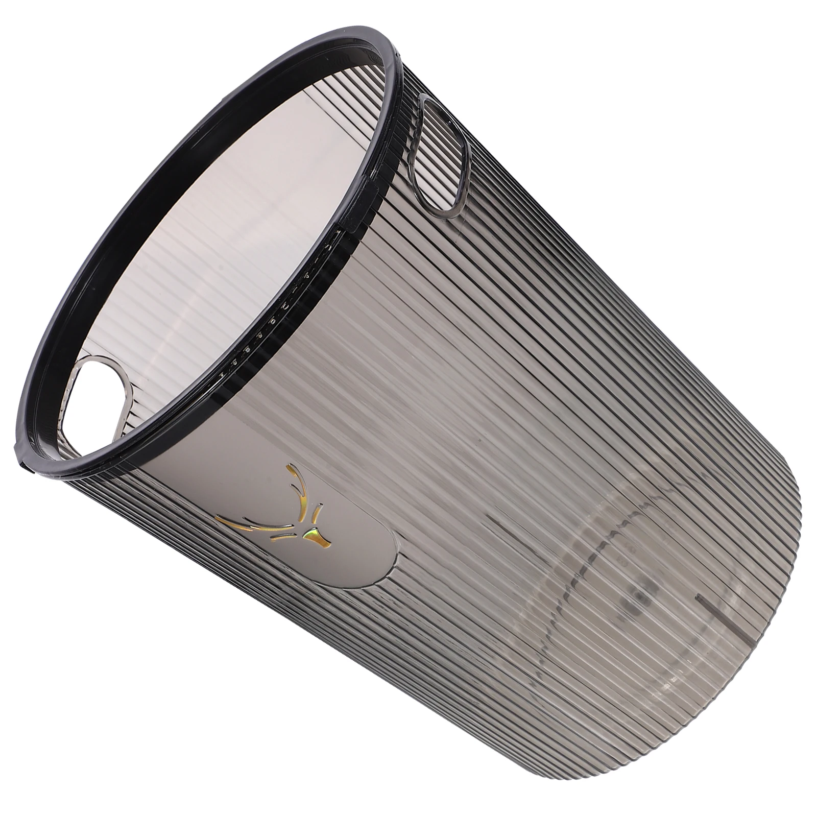 

Transparent Trash Can Kitchen Bathroom Home PET Material Large Opening Household Garbage Bucket Clear Wastebasket Compact Waste