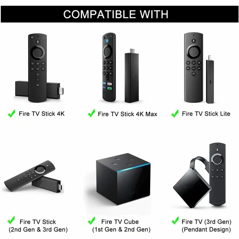 Replacement Voice Remote Control for Fire Stick TV 3rd Gen Smart TV Stick 4K MAX Lite Fire Cube Remote Works with Alexa