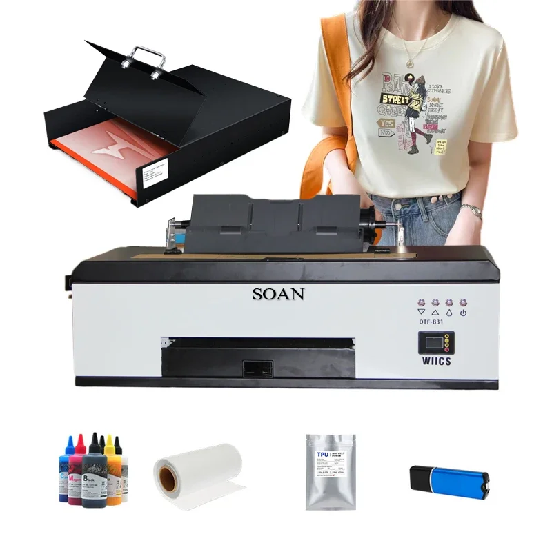 

Digital 30cm T-shirt Inkjet A3 Textile Printer Transfer Printing Machines Dtf Printer For Small Business