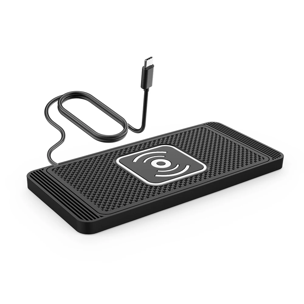 Auto-Wireless-Ladegerät für iPhone 16 15 15 Pro Max 14 13 12 X Samsung S24 S23 Wireless-Autoladegerät Silikon-Pad-Ständer Schnellladegerät