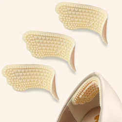 Butterfly Pads Silicone Heel Women Men Anti Slip Pad Inserts Shoe Heels Anti-falling Shoes Magic Heel Stickers Reduce Shoe Size