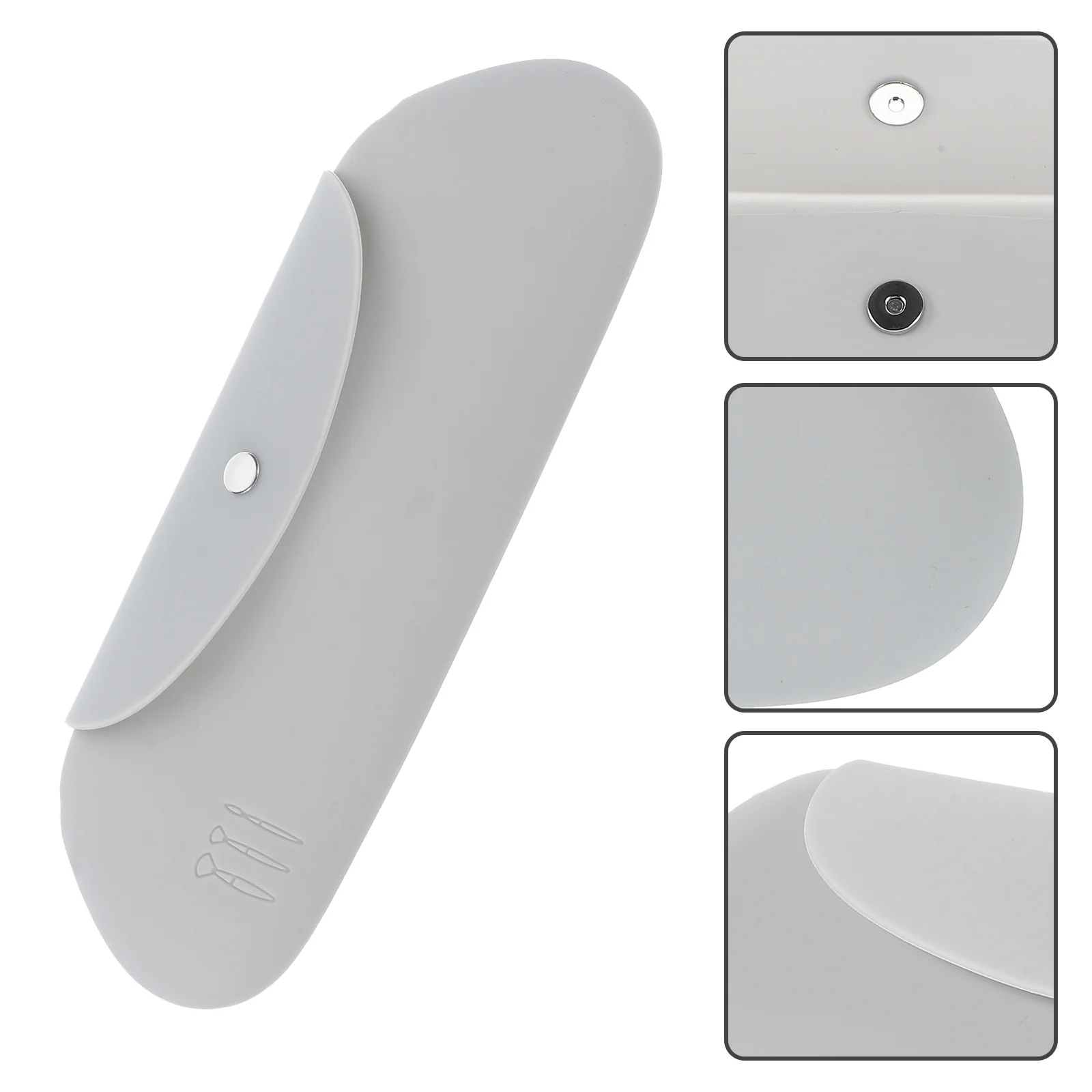 

Travel Makeup Bag Silicone Pouch Multifunctional Brush Holder Waterproof Easy Clean Organizer for Lipsticks and