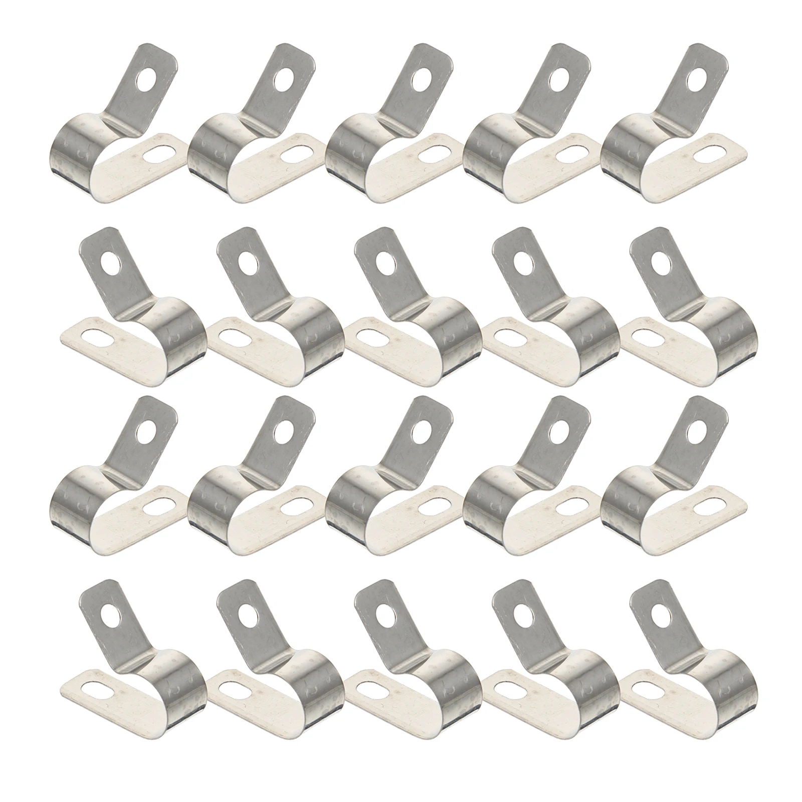 

20Pcs R-Type Cable Fixator Durable Wire Clip Suitable for Most Common Size Wires R-Type Cable Fixing Clip Wire Fixing Buckle