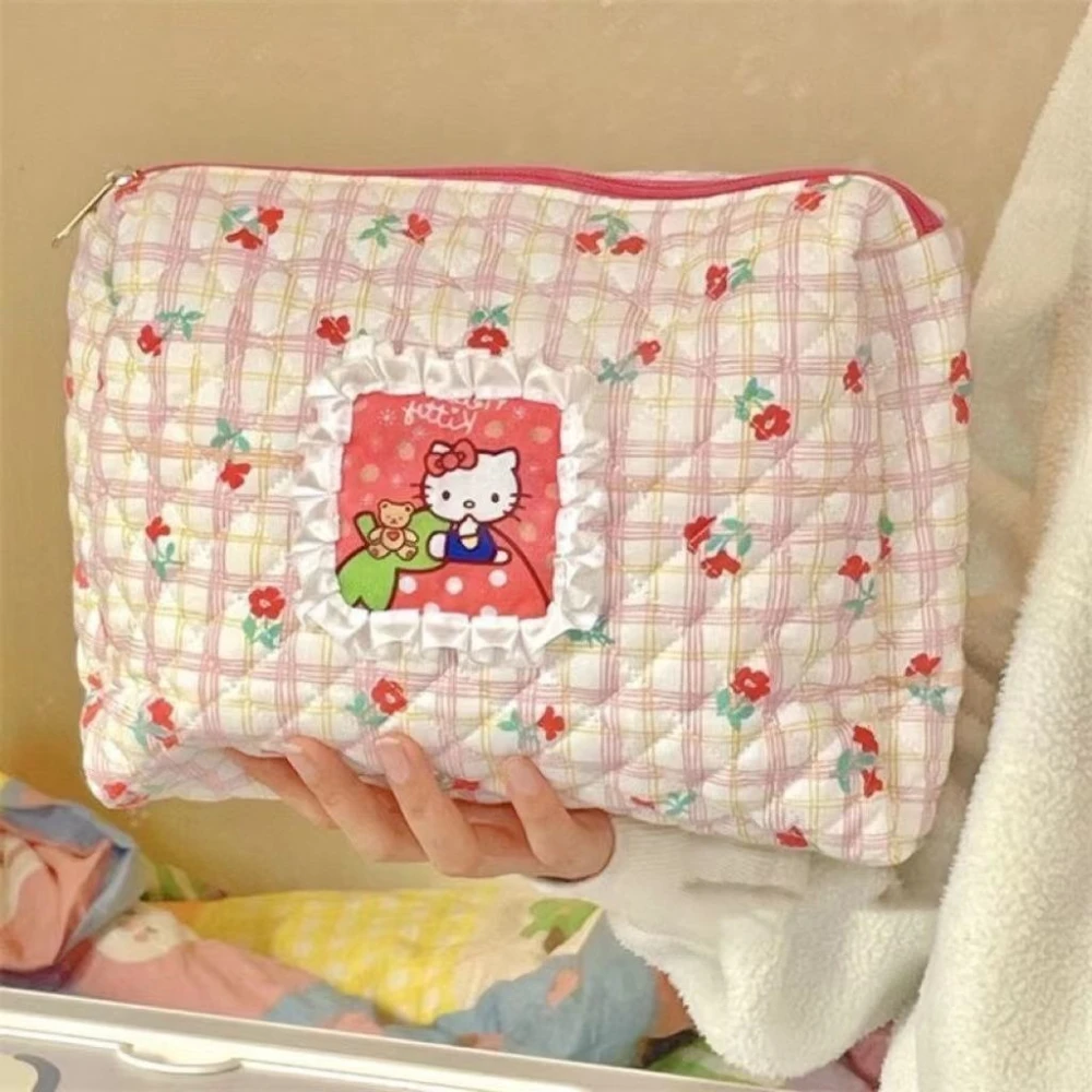 

Women's Clutches Hello Kitty cosmetic bag toiletry bag cartoon multifunctional portable large capacity cute girl storage bag