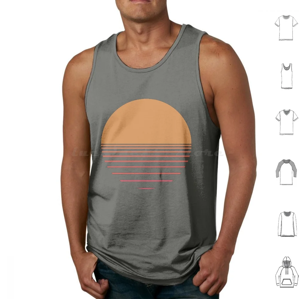 Chillwave Sunset Graphic Sun Tank Tops Print Cotton Tycho Awake Sun Music Edm Dj Past Is Prologue Dive Epoch Weather