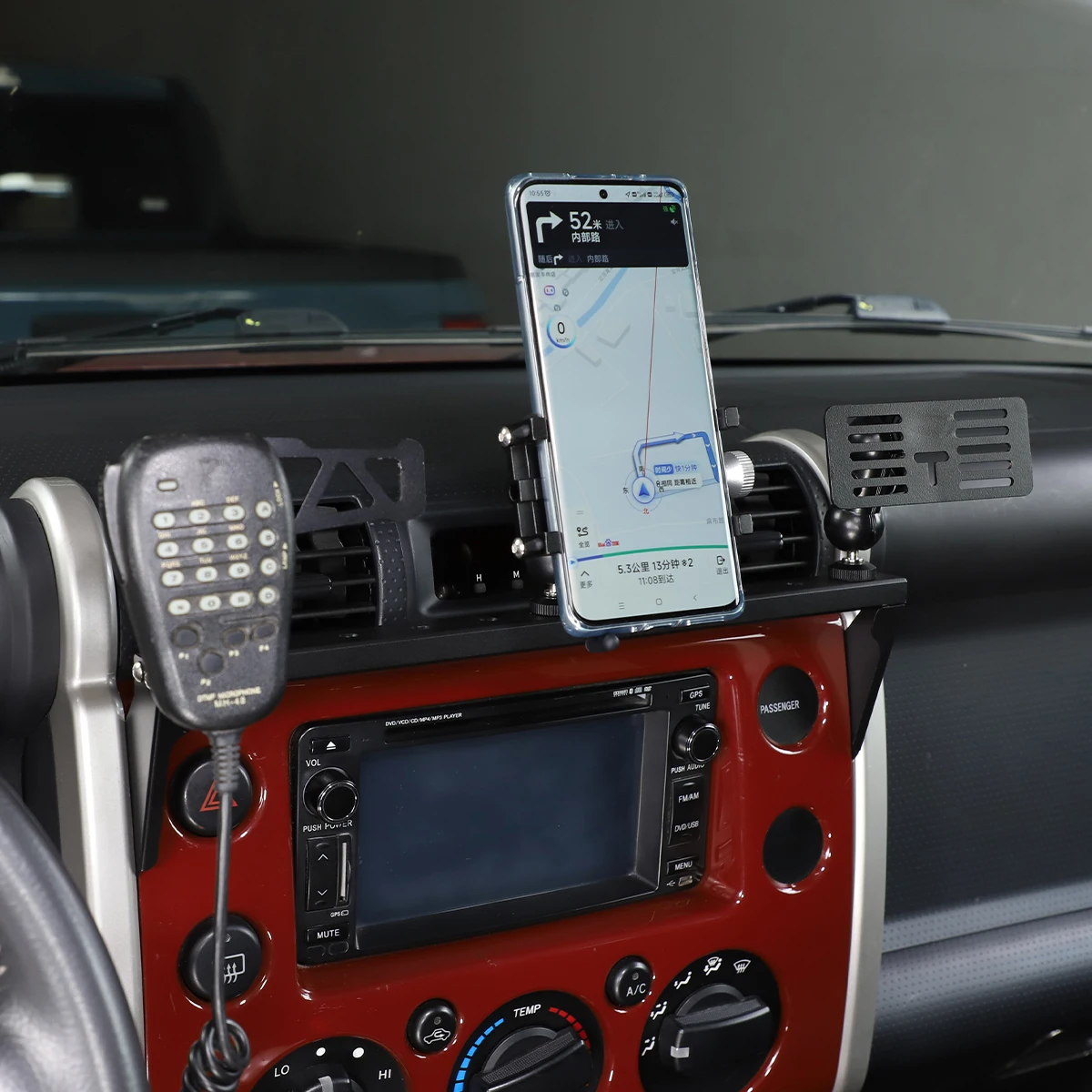 

For Toyota FJ Cruiser 2007-21 Center Console Multi-function Bracket Phone Dialogue Cup Holder Holder Navigation Car Accessories