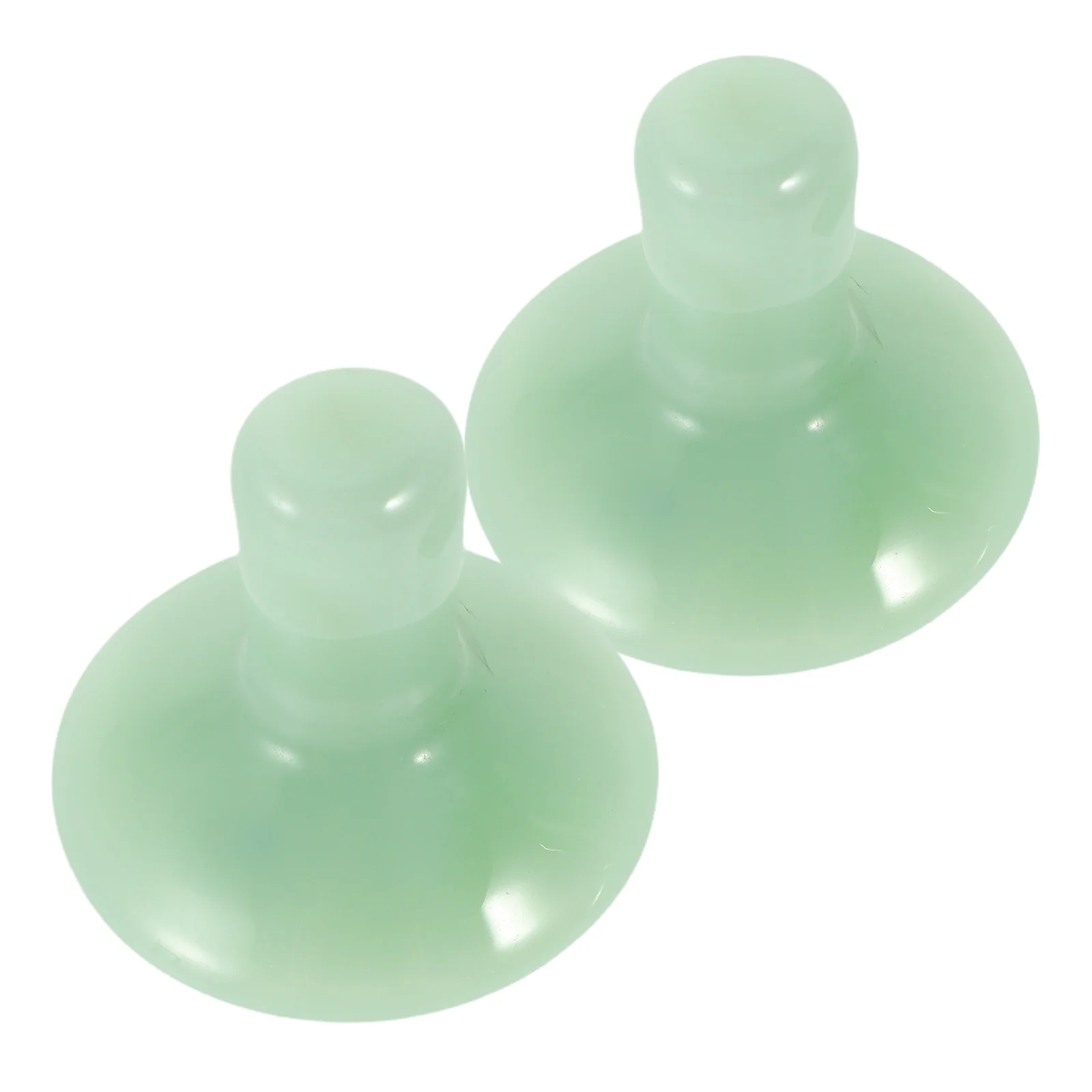 2개입 천연 옥석 버섯 모양 얼굴 마사지 도구 얼굴 목 괄사 스크래핑 도구 스파 뷰티 마사지기 얼굴용 괄사