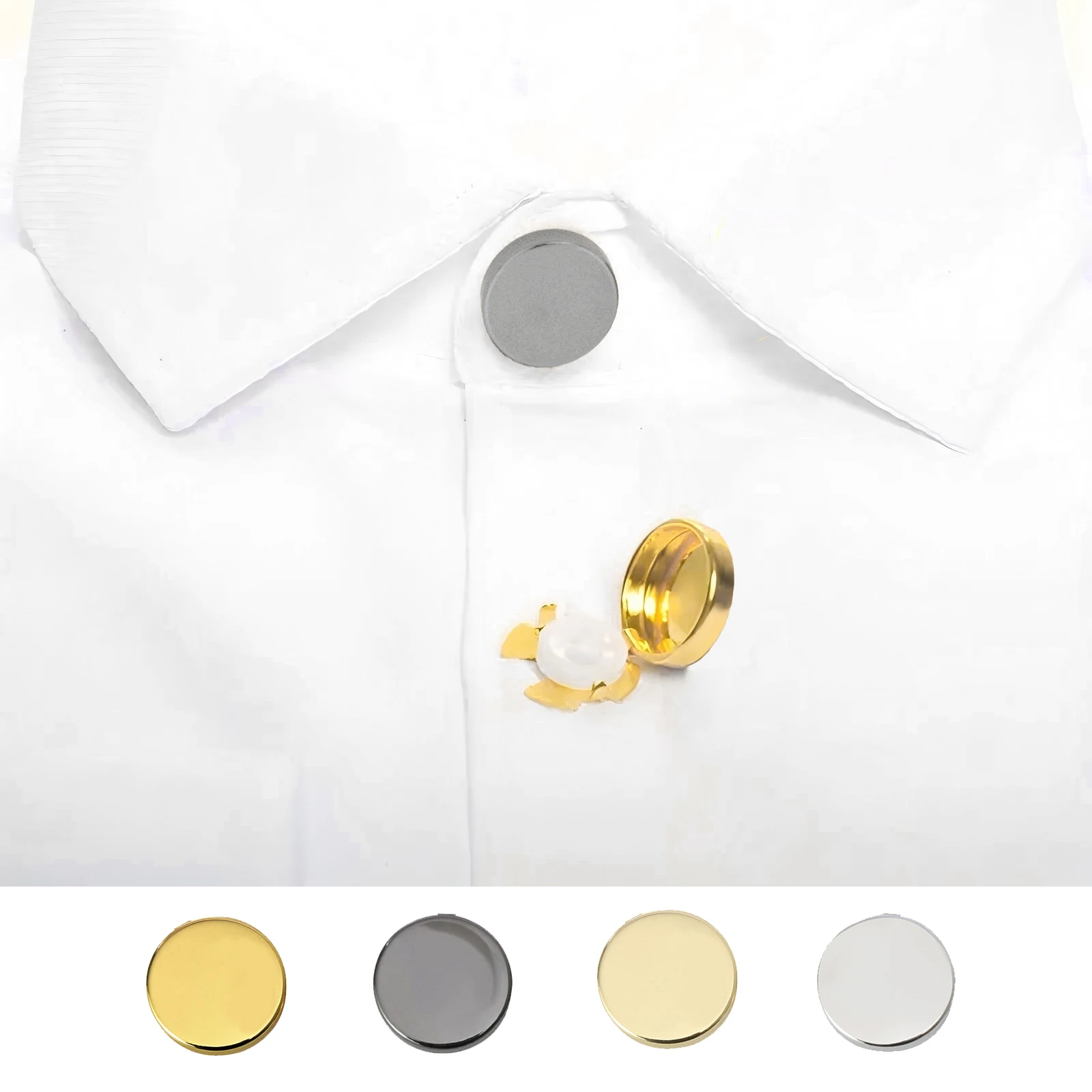 

10PCS multicolor shirt buckle cufflinks decorative buttons base cufflinks DIY accessories for clothing buckle decoration