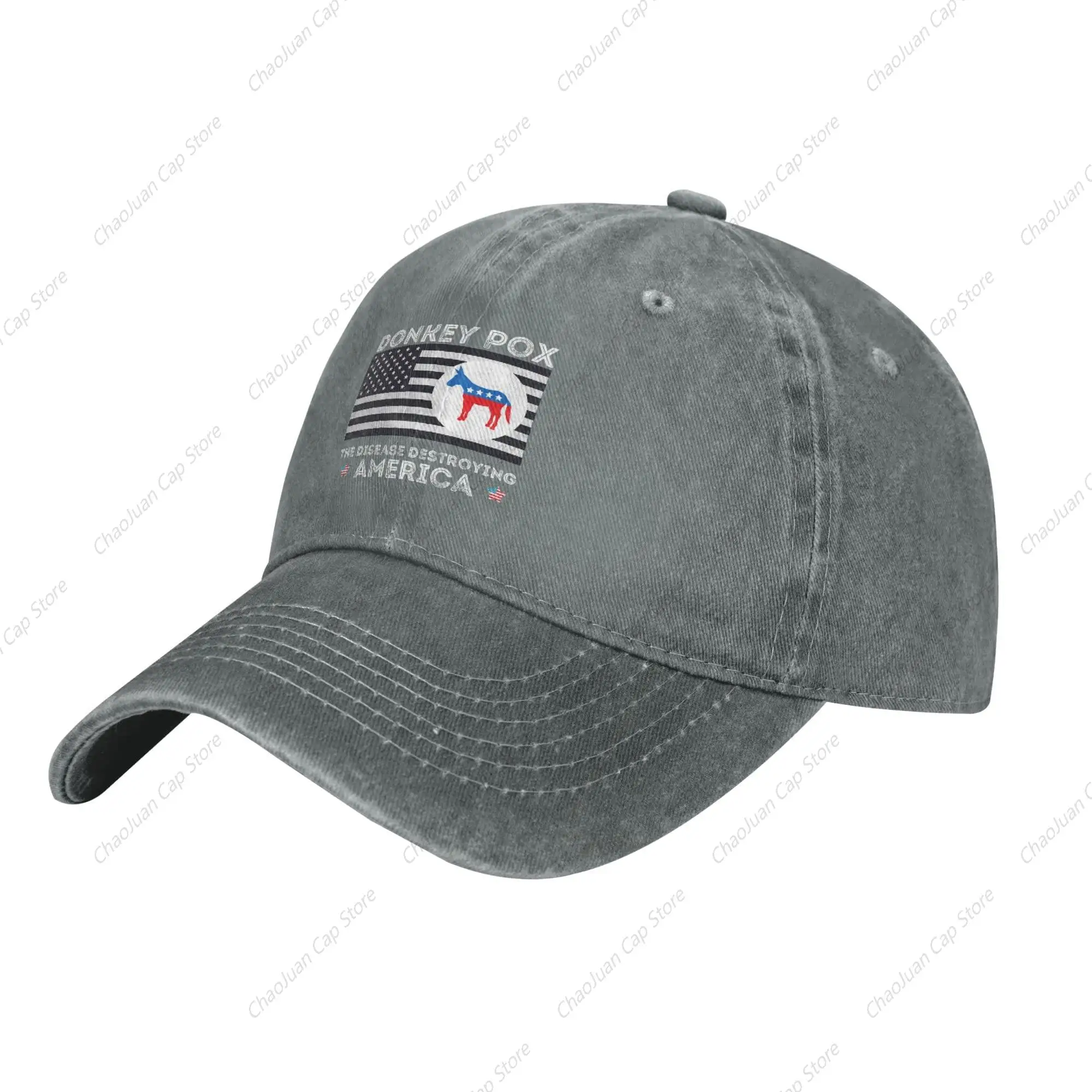 Joe Biden Sucks Donkey Pox The Disease Destroying America Hat Adjustable Trucker Sun Baseball Cap Unisex