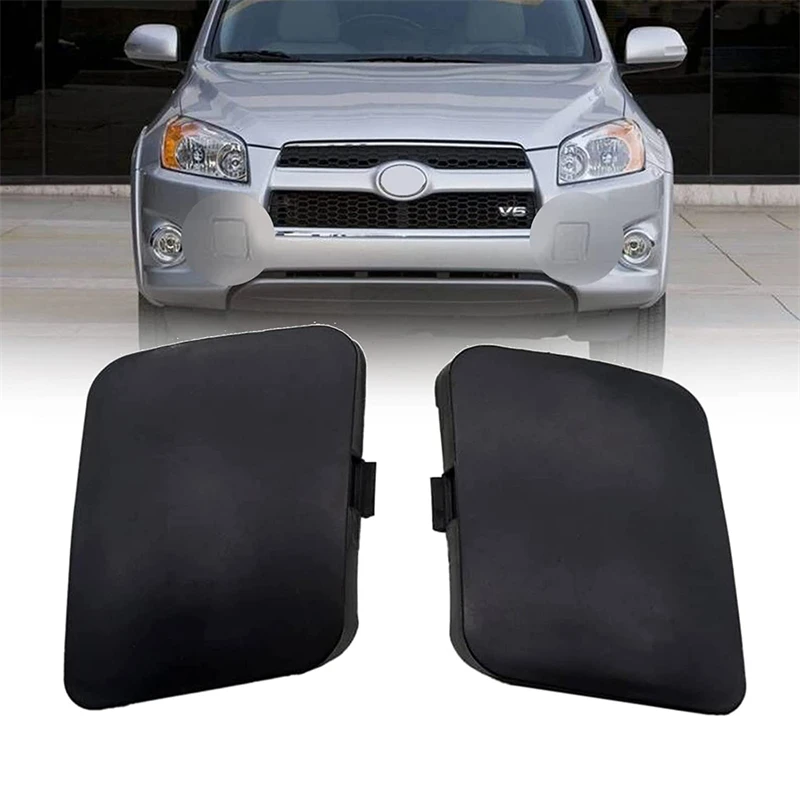 2pcs Front Bumper Tow Hook Cover Cap Right Left For Toyota RAV4 2006 2007 2008 53285-42930 53286-42931