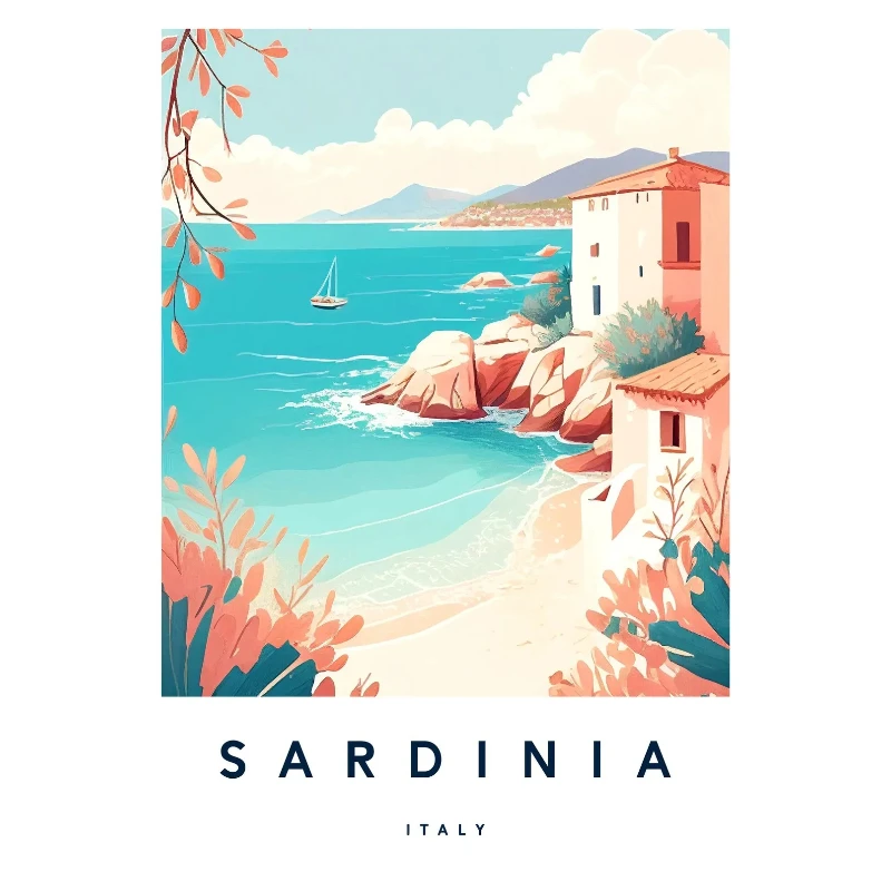 2026 Florence Italy Europe TraveI City Landscape Poster Amalfi Rome Tuscany Sardinia Canvas Print Painting Wall Art Office Home 