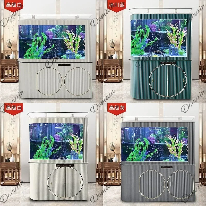 B80 New Glass Fish Tank Lower Filter Without Pipe Fittings Bottom Filter Dry And Wet Separation Living Room Free Of Water Change