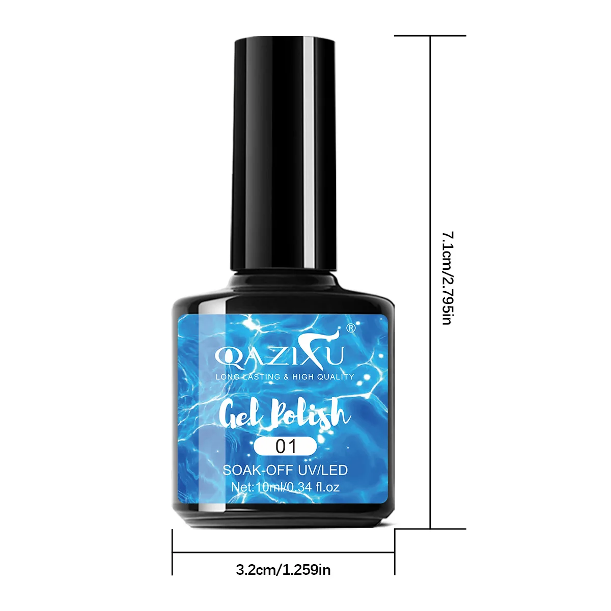 مجموعة طلاء أظافر جل مكونة من 6 قطع، مجموعة أدوات طلاء أظافر جل بلون شعبي للبحر الأزرق، طلاء جل بالأشعة فوق البنفسجية لصالونات الأظافر المنزلية DIY