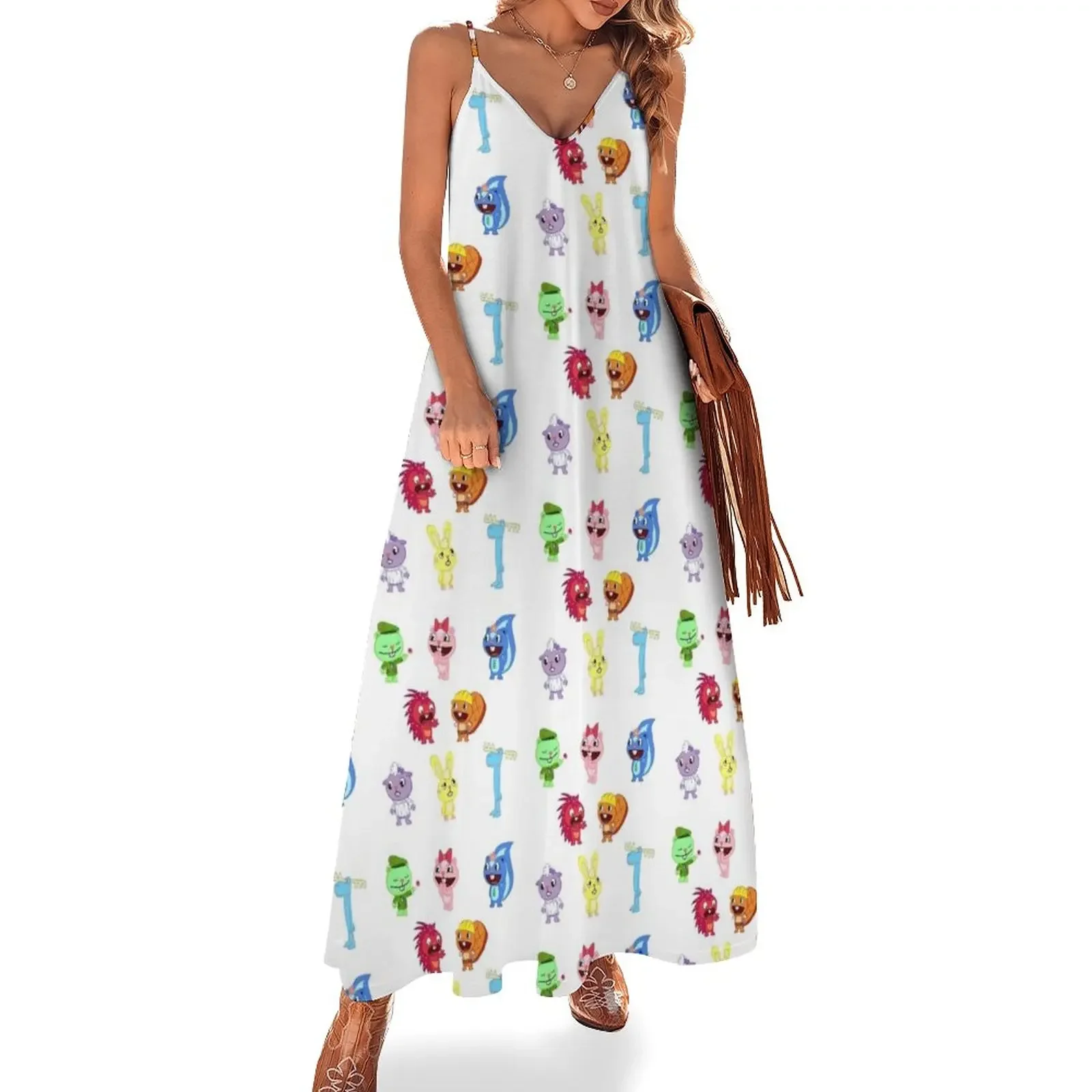 

Happy Tree Friends Sleeveless Dress elegant party dress for women 2024 luxury evening dresses for women 2024