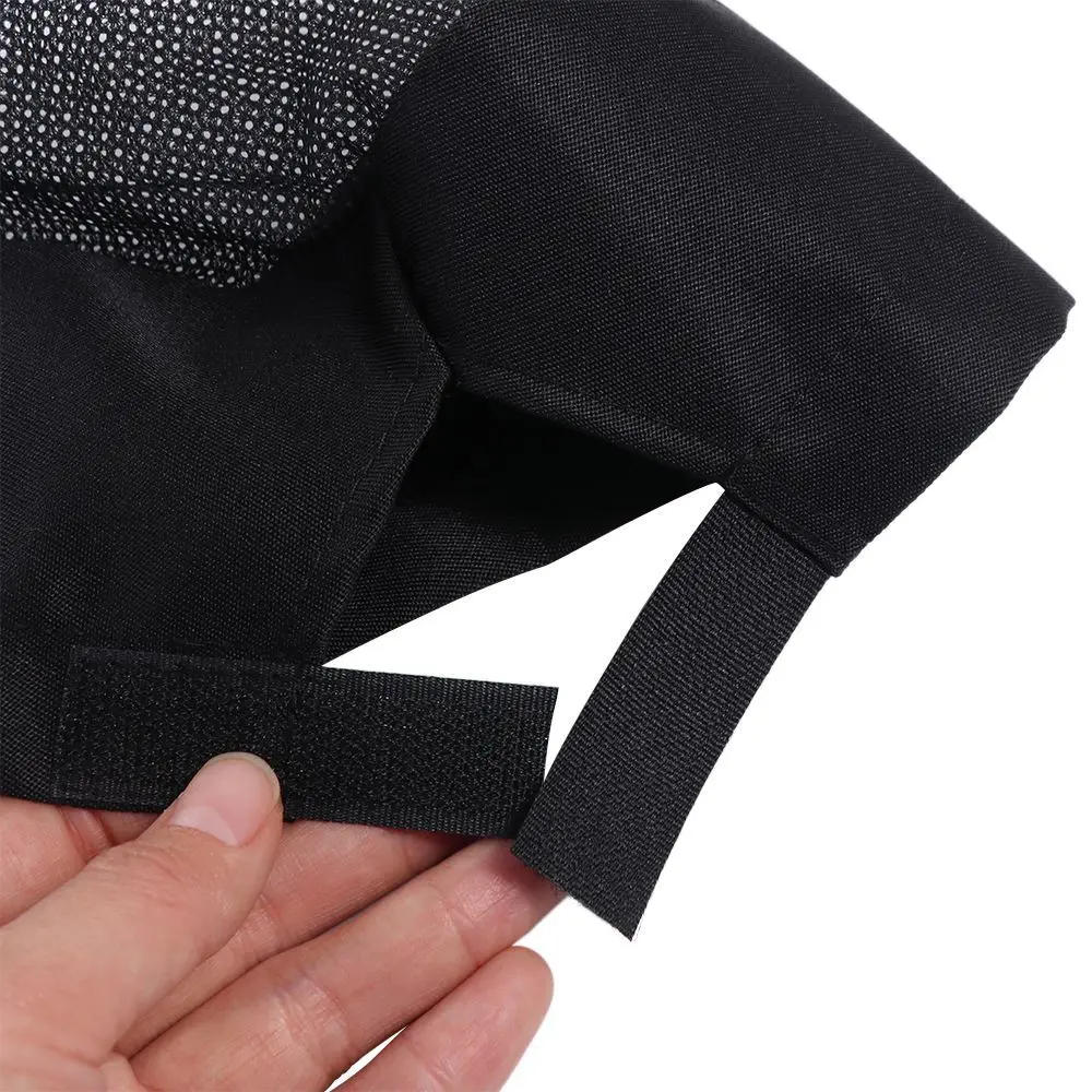 Japanese-Style Breathable Sushi Cap WIth Mesh Top Single Layered Chef Flat Top Caps No Eaves Black Chef Hat Both Sexes Chef