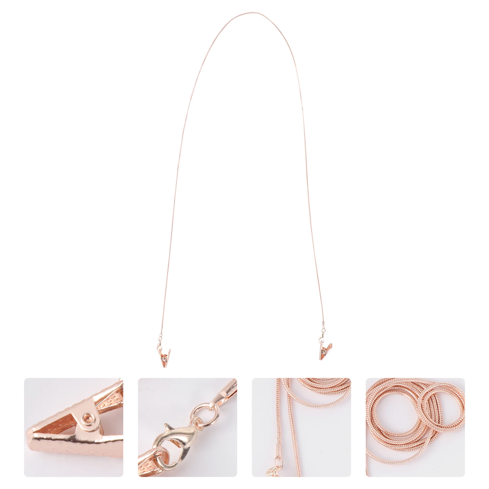 

Eyeglasses Chain Copper Metal Mask Clip Hanging Rope Durable Material Sports Outing Banquet Sunglasses Strap Cord Eyewear