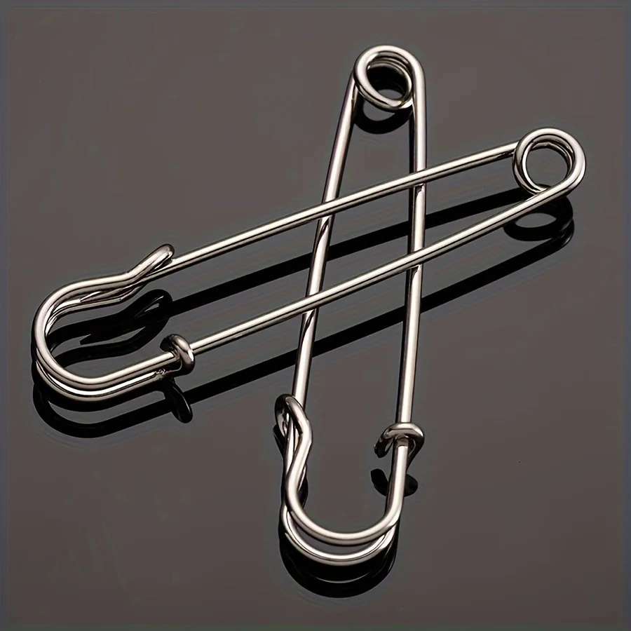 10 Pcs Thickened Metal Safety Pins, Anti-Exposure Brooches, Multi-Functional Pins for Tightening Waistband