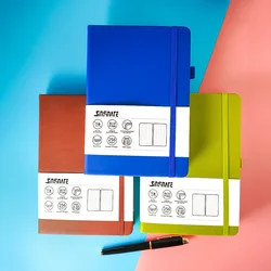 Cuaderno de notas con puntos a5, diario de color sólido, diario de tendencia creativa, cuadrícula de puntos portátil simple y gruesa, cuadernos de tapa dura, 120GSM