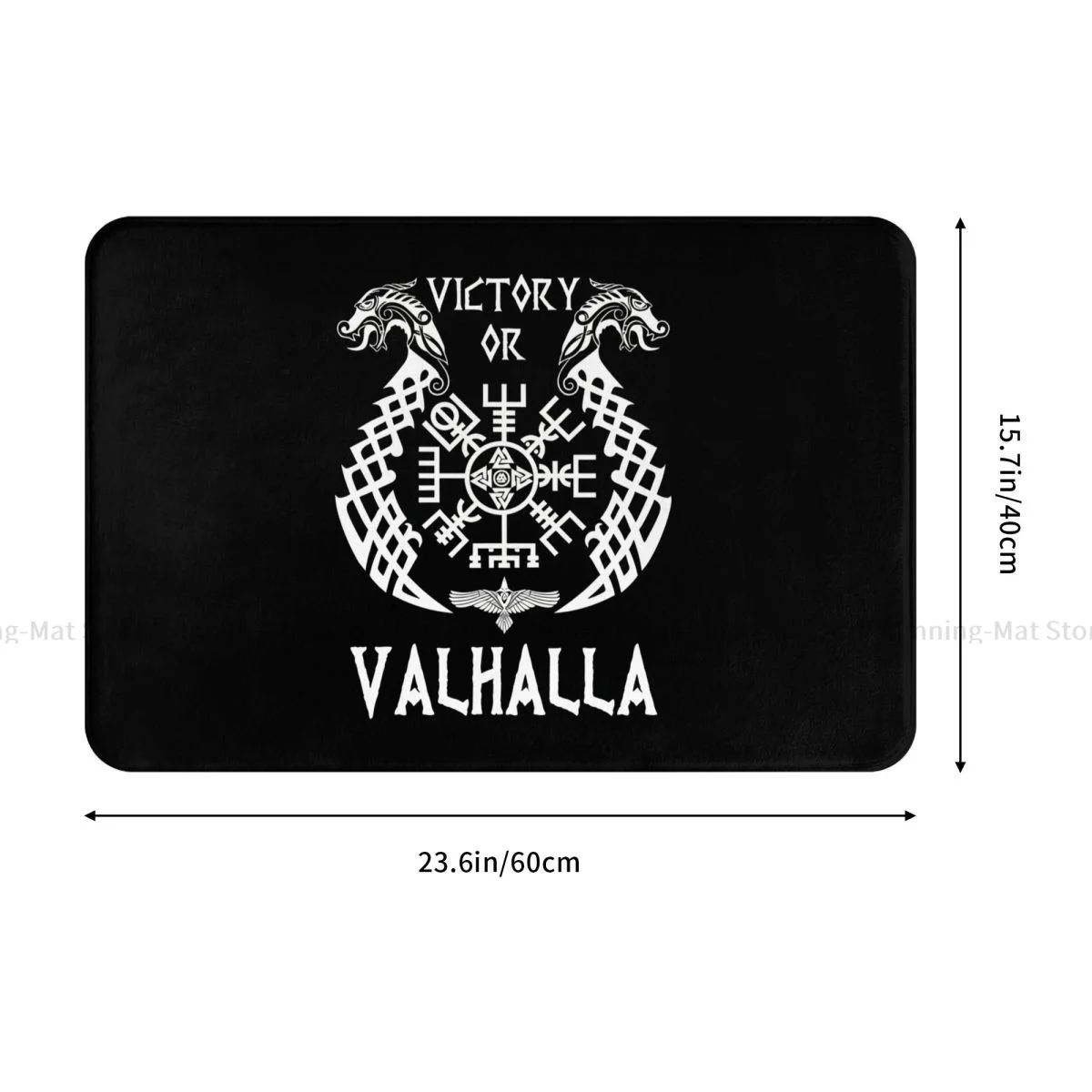 Viking Kitchen Non-Slip Carpet Victory Or Valhalla Living Room Mat Welcome Doormat Floor Decor Rug