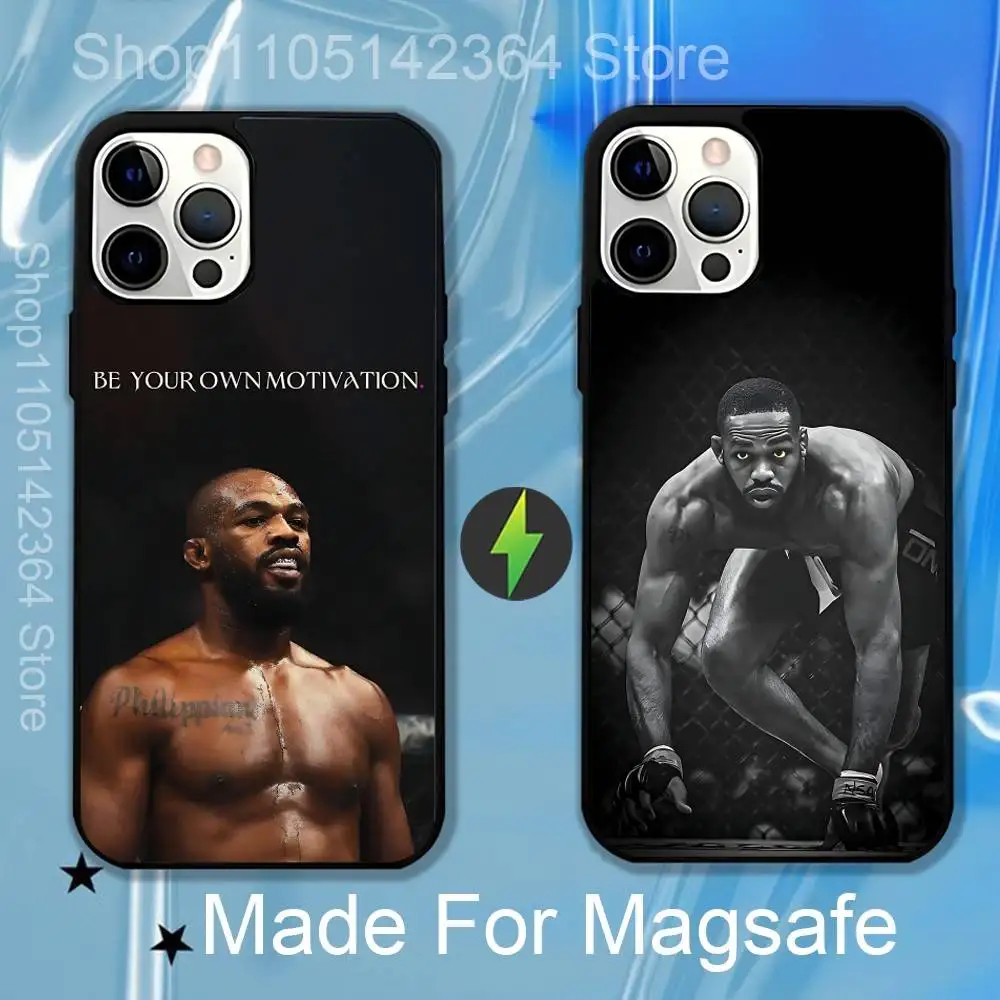 Limited about Jon J-Jones B-Bones Case For iPhone 17,16,15,14,13,12,11,Pro,Max,Plus,Mini,SE4 Magnetic Magsafe Wireless Charging