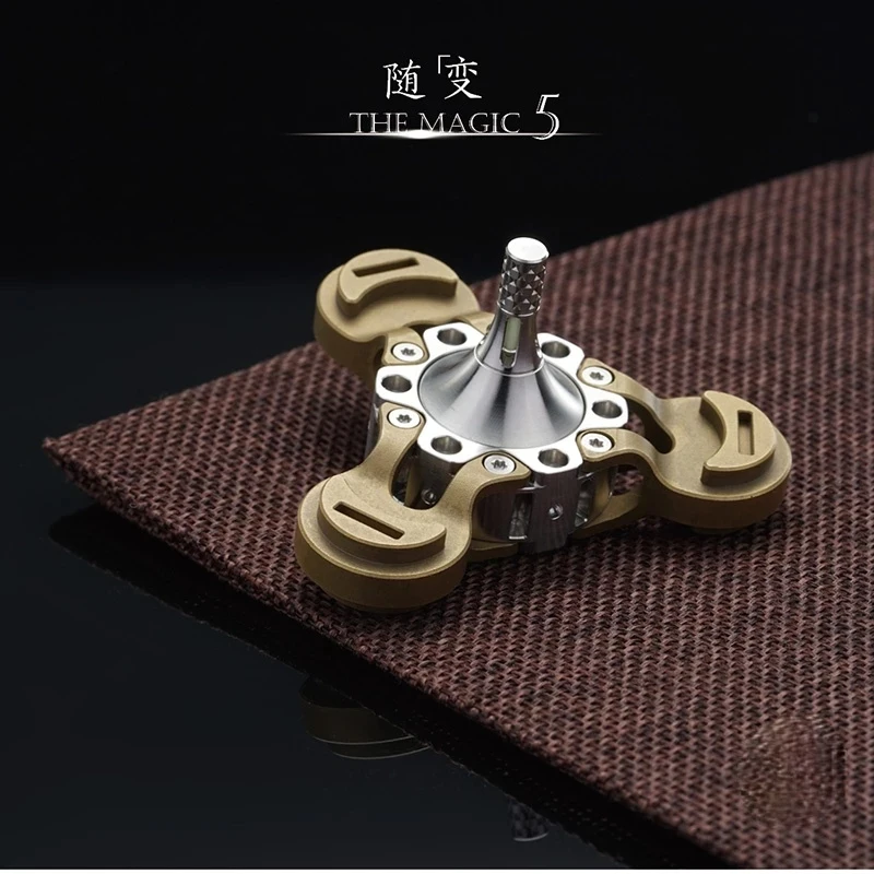 Genuine FEGVE The Magic Titanium Alloy Copper Gyro High Quality Fidget Spinner Antistress Hand Metal Ceramic Twist Adults Toy