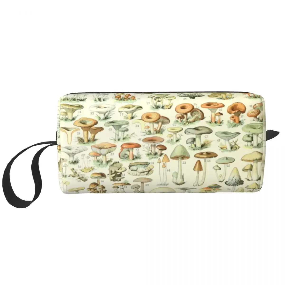 Custom Adolphe Millot Champignon Toiletry Bag for Women Books Nursery Child Makeup Cosmetic Lady Beauty Storage Dopp Kit Case