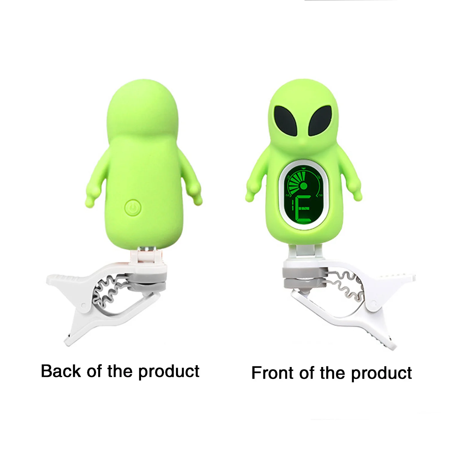 Guitar Tuner A71, Cute Alien Cartoon Tuner for Guitar, Ukulele, Bass with Digital Display, Guitar Accessories view 2