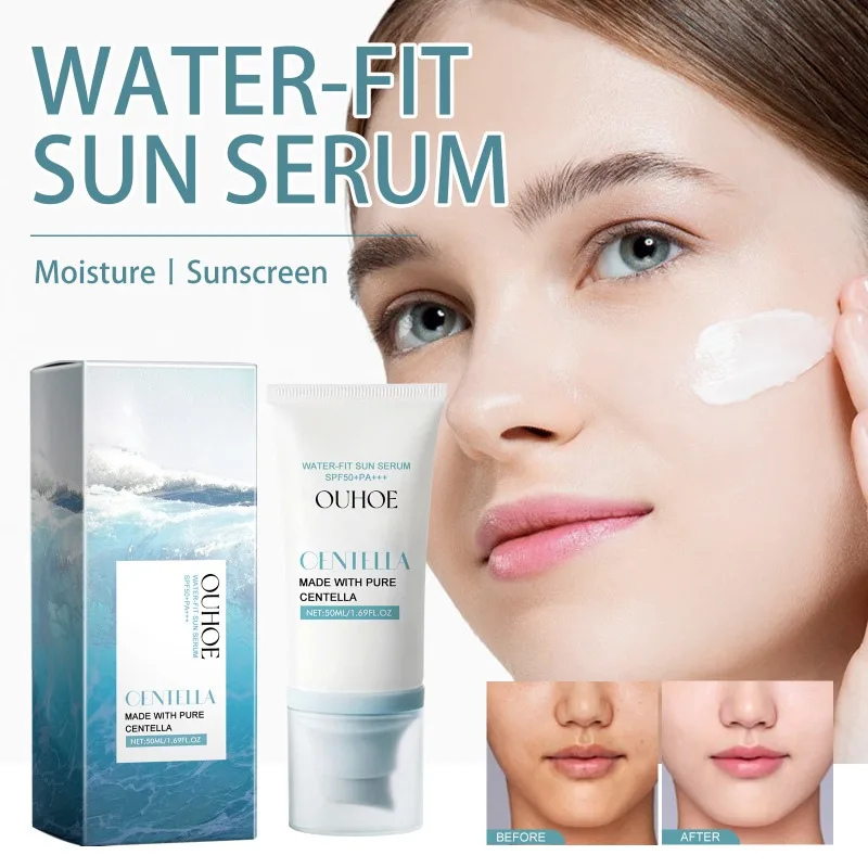 

50ml Sunscreen Cream Anti-aging UV Filters Isolation Lotion Moisturizing Whitening Waterproof and Sweatproof Refreshing Cream