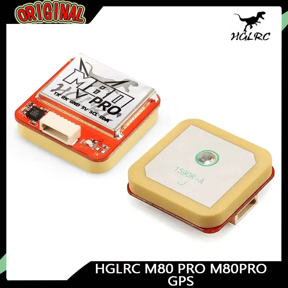 

HGLRC M80 PRO GPS, QMC5883 Compass, 5V, Multi-Sat (GLONASS/GALILEO/QZSS/BDS) for Betaflight, FPV Racing & Long Range Drones
