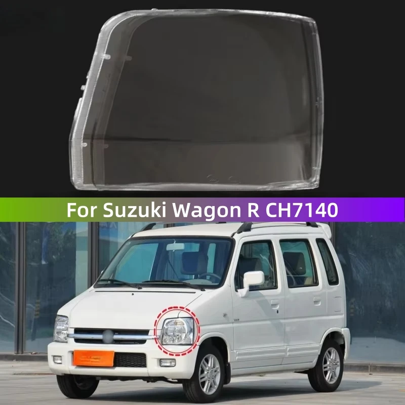 

Для Suzuki Wagon R CH7140 автомобильные аксессуары, замена прозрачного ПК фонаря, абажур для фар