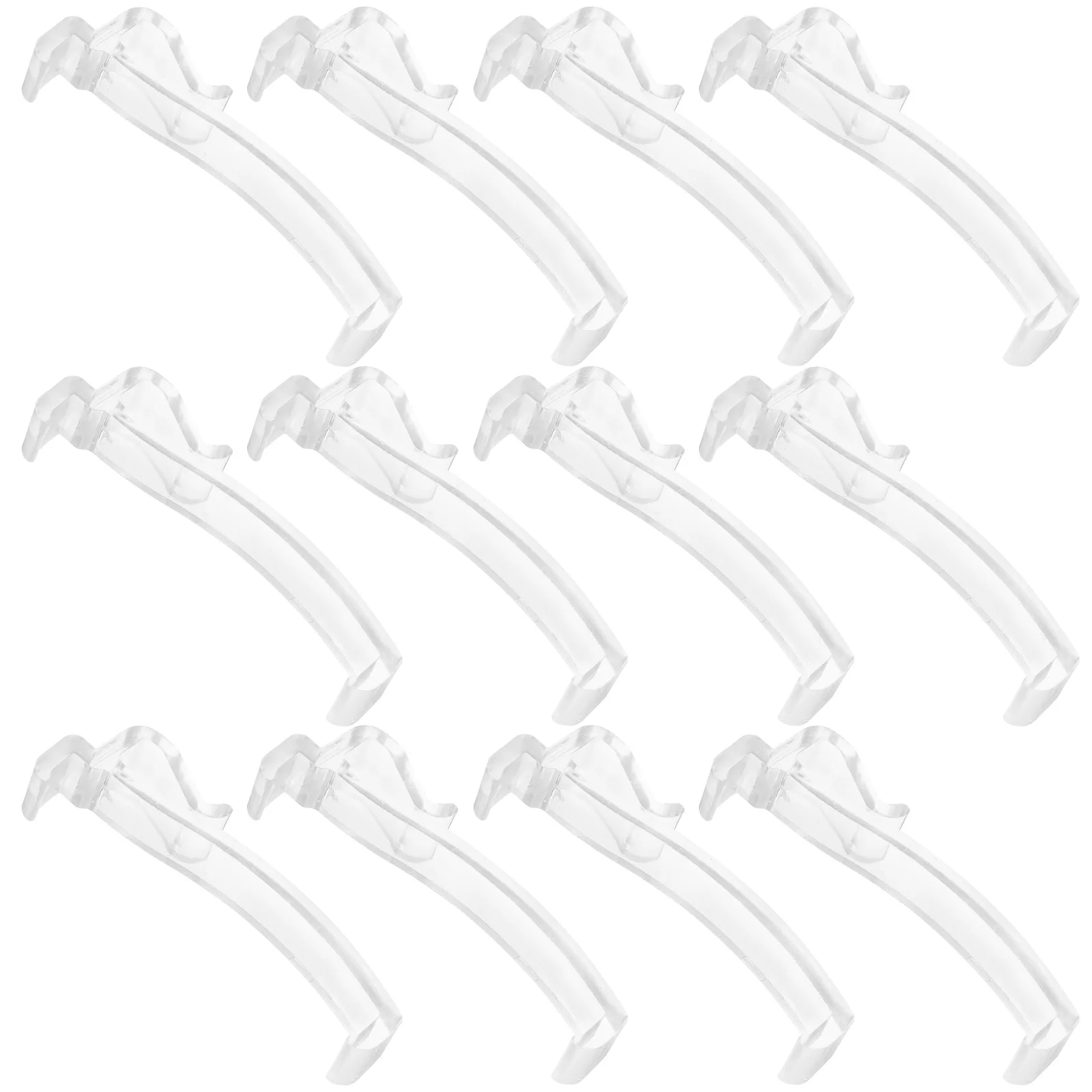 

12 шт. 2 5 дюймов вертикальные зажимы для балдахина прозрачные зажимы для жалюзи пластиковые аксессуары для штор прочный материал легкое хранение