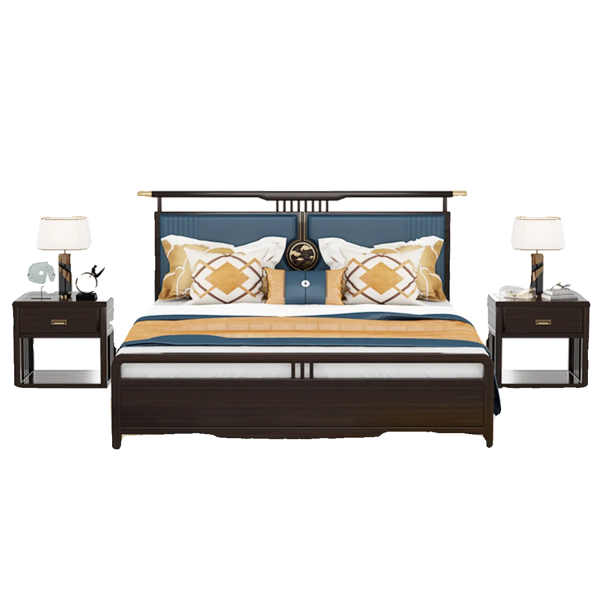 

Мягкая сумка для двуспальной кровати из массива дерева, мебель для спальни из ясеня 1,5 м, 1,8 м