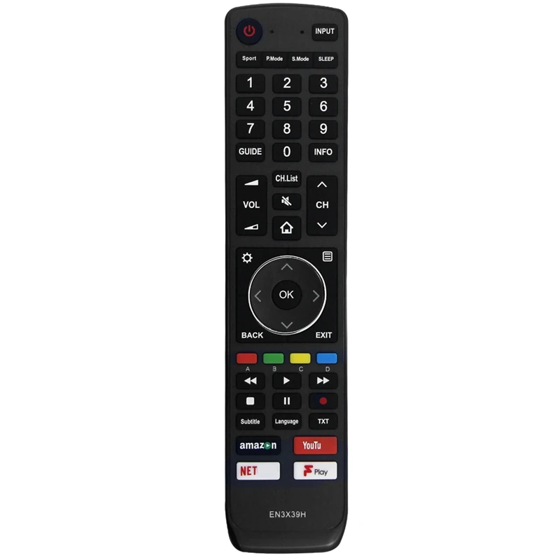 EN3X39H Replaced Remote Control For Hisense TV H50U7AUK 50Inch 55Inch 65Inch U7A